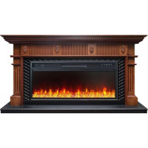 Электрокамин Carlyle 42 с очагом Vision 42 Led Орех