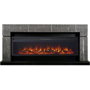 Электрокамин Lindos 60 с очагом Vision 60 LOG LED Серый мрамор (Royal Flame)