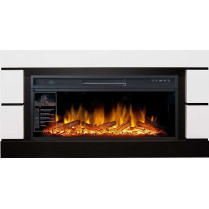 Электрокамин Modern 42 с очагом Vision 42 Led Log Белый / Черный