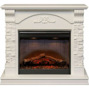 Электрокамин Prague с очагом Symphony 26 Белый (Royal Flame)