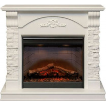 Электрокамин Prague с очагом Symphony 26 Белый (Royal Flame)