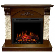 Электрокамин Prague с очагом XHD 28 Темный дуб (Royal Flame)