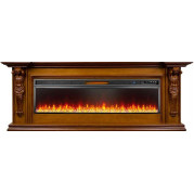 Электрокамин Sparta с очагом Vision 60 LED Орех (Royal Flame)