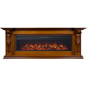 Электрокамин Sparta с очагом Vision 60 LOG LED Орех (Royal Flame)