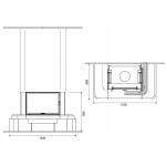 Чертеж Камин АФИНА (Ru-Kamin)