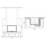 Чертеж Камин АНЖЕЛИКА (Ru-Kamin)