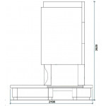 Чертеж Камин АРТЕМИДА (Ru-Kamin)