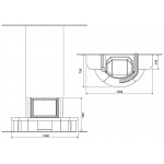 Чертеж Камин АСТЕРИЯ (Ru-Kamin)