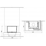 Чертеж Камин АСТОРИЯ (Ru-Kamin)
