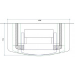Чертеж Камин ДАФНА (Ru-Kamin)