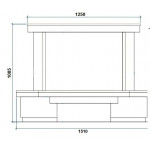 Чертеж 2 Камин ДАФНА (Ru-Kamin)
