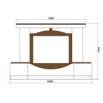 Чертеж 2 Камин ГЕРМИОНА (Ru-Kamin)