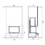 Чертеж Камин ИЗИДА (Ru-Kamin)