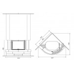 Чертеж Камин ВЕНЕРА (Ru-Kamin)