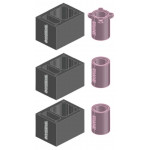Комплект Комплект дымохода одноходовой с вентканалом Isotor 1м/п (Schiedel)