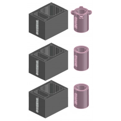Комплект дымохода одноходовой с вентканалом Isotor 1м/п (Schiedel)