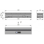 Чертеж Электрокамин 3D FireLine 1000 (Schones Feuer)
