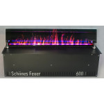 Черное стекло Электрокамин 3D FireLine 1000 (Schones Feuer)