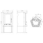 Чертеж Печь Tek Corner (Solzaima)