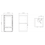 Чертеж Печь Tek Round Eco (Solzaima)