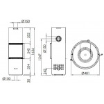 Чертеж Печь PASSO L (Spartherm)