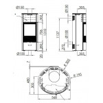 Чертеж Печь SENSO L (Spartherm)