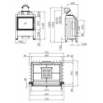 Чертеж Топка Varia 1V57 (Spartherm)