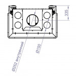  Топка 3VF 1000W/B/G -3 варианта цвета (STAV)