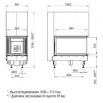  Топка 3VLF 1000W/B/G -3 варианта цвета (STAV)