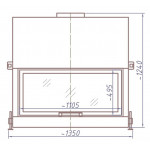  Топка DHF 1100W/B/G -3 варианта цвета (STAV)