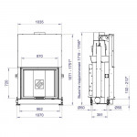  Топка F 900W/B/G -3 варианта цвета (STAV)