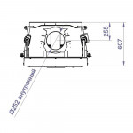  Топка FL 750W/B/G -3 варианта цвета (STAV)