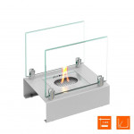 Серый Биокамин ALBA 4 цвета (SteelHeat)