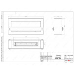  Биокамин FRAME ONE 900 (4 цвета) (SteelHeat)