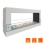 Стекло и стемалит Биокамин FRAME ONE 900 (4 цвета) (SteelHeat)