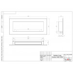 Чертеж Биокамин GRAND 1500H XL (SteelHeat)