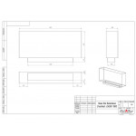 Чертеж Биокамин LEADER 1000 Small (SteelHeat)