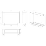 Ниша Биокамин LEADER 700 (SteelHeat)