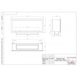 Чертеж Биокамин LEADER 700 Small (SteelHeat)