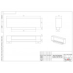 Ниша Биокамин LONG 1200 Small (SteelHeat)