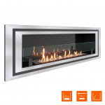 Сталь рамка Биокамин LONG 1200 Small (SteelHeat)