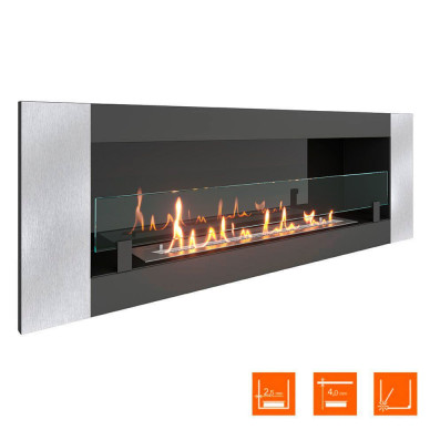 Биокамин LONG 1200V Small (SteelHeat)