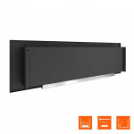 Сзади Биокамин LONG 1800H (SteelHeat)