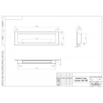 Чертеж Биокамин LONG 1800H (SteelHeat)