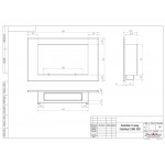 Чертеж Биокамин LONG 900H (SteelHeat)