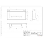 Чертеж Биокамин LONG 900H Small (SteelHeat)