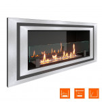 Сталь рамка Биокамин LONG 900 Small (SteelHeat)