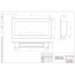 Чертеж Биокамин ONE 1100 (SteelHeat)