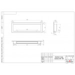 Чертеж Биокамин ONE 1700 (SteelHeat)
