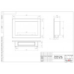Чертеж Биокамин ONE 800H (SteelHeat)